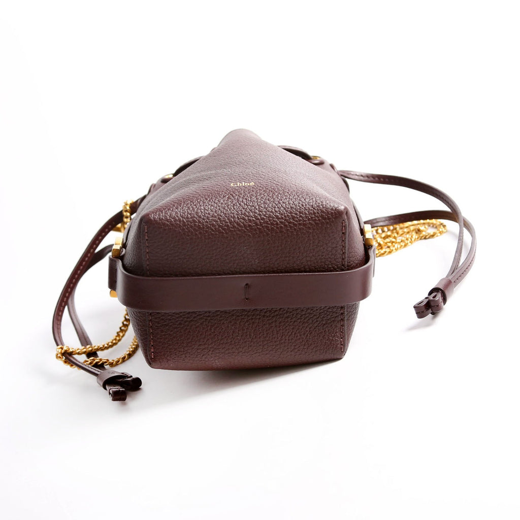 Marcie Micro Bucket Maroon