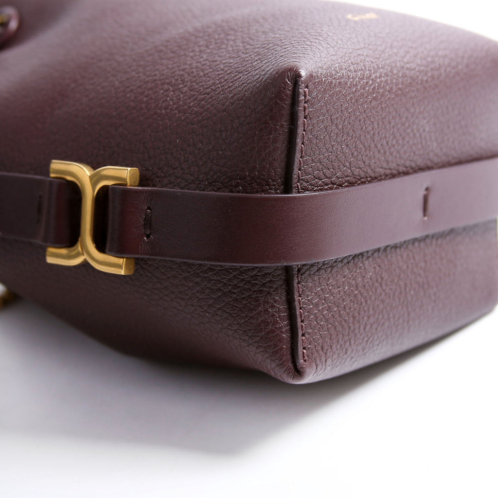 Marcie Micro Bucket Maroon