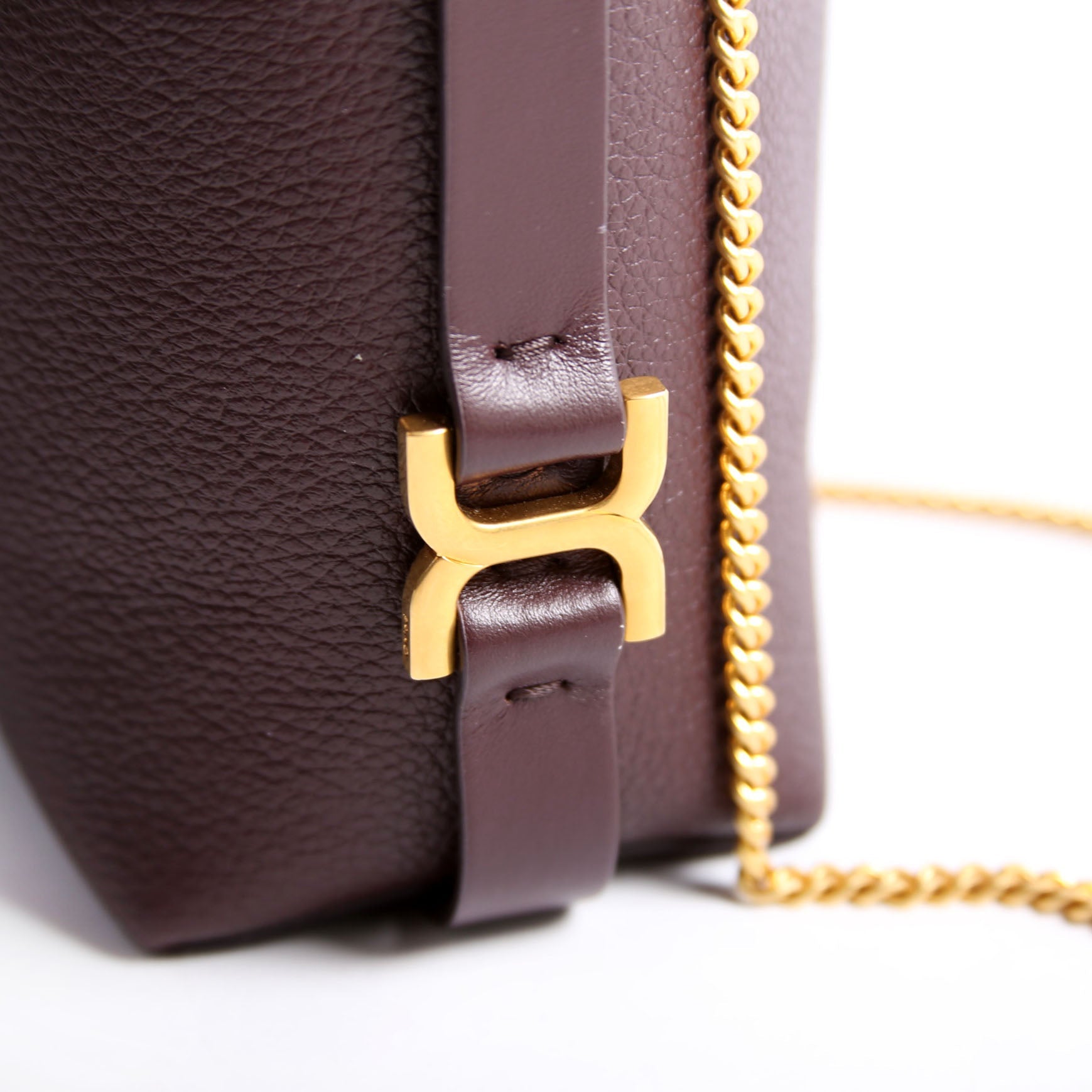 Marcie Micro Bucket Maroon