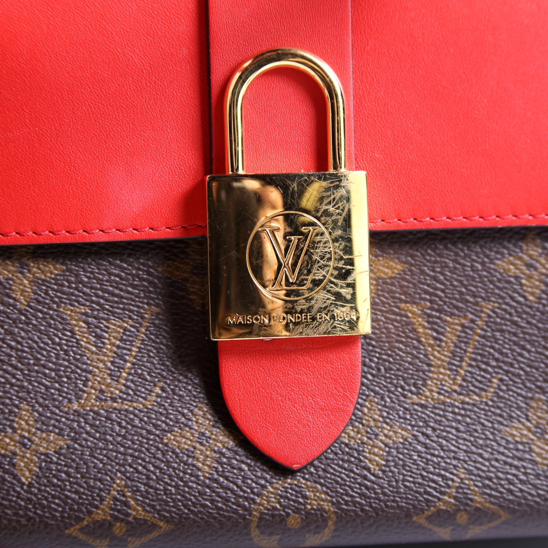 Locky BB Monogram Red
