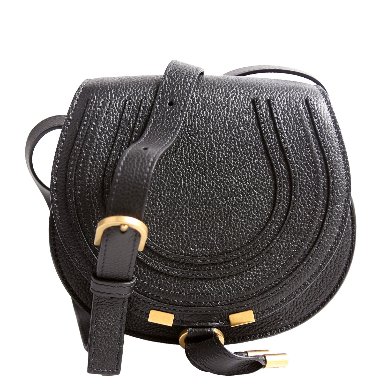 Marcie Saddle Bag Crossbody Small Black
