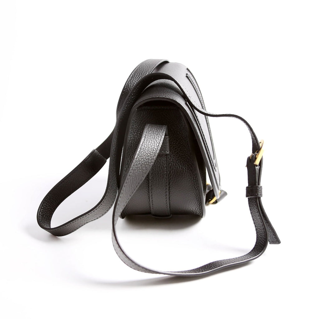 Marcie Saddle Bag Crossbody Small Black