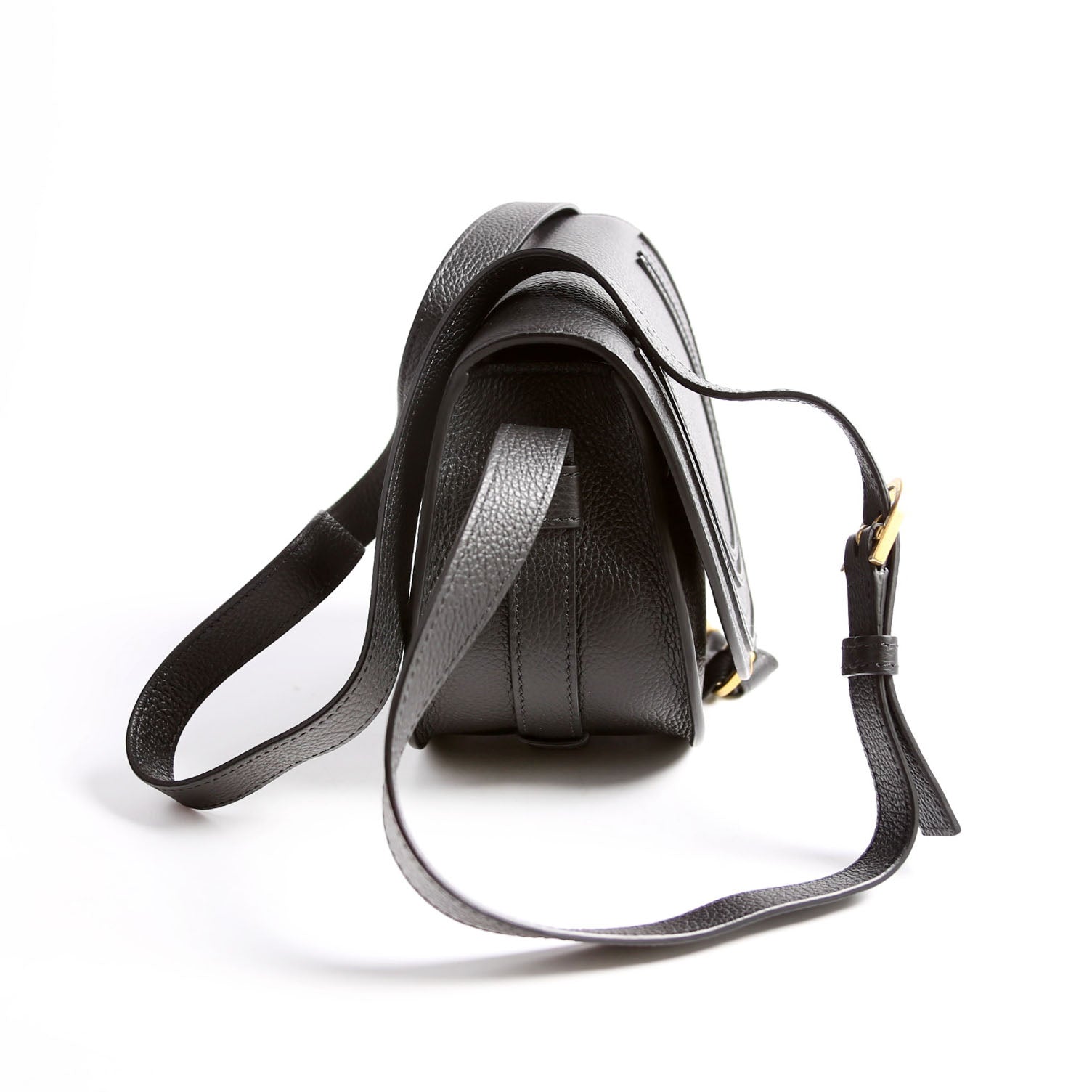 Marcie Saddle Bag Crossbody Small Black