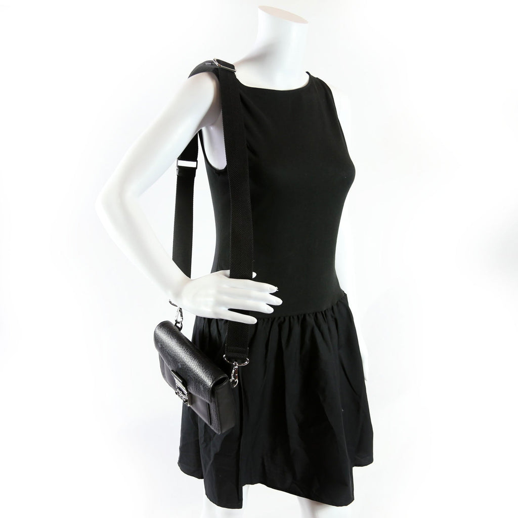 Mille Visetos Small Crossbody Black
