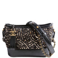 Gabrielle Hobo Small Sequin 28M Black/Gold