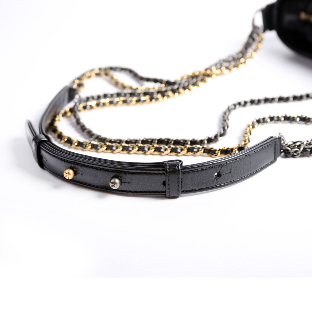 Gabrielle Hobo Small Sequin 28M Black/Gold