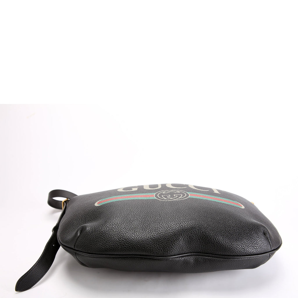 Gucci 523588 Half Moon Bag Black