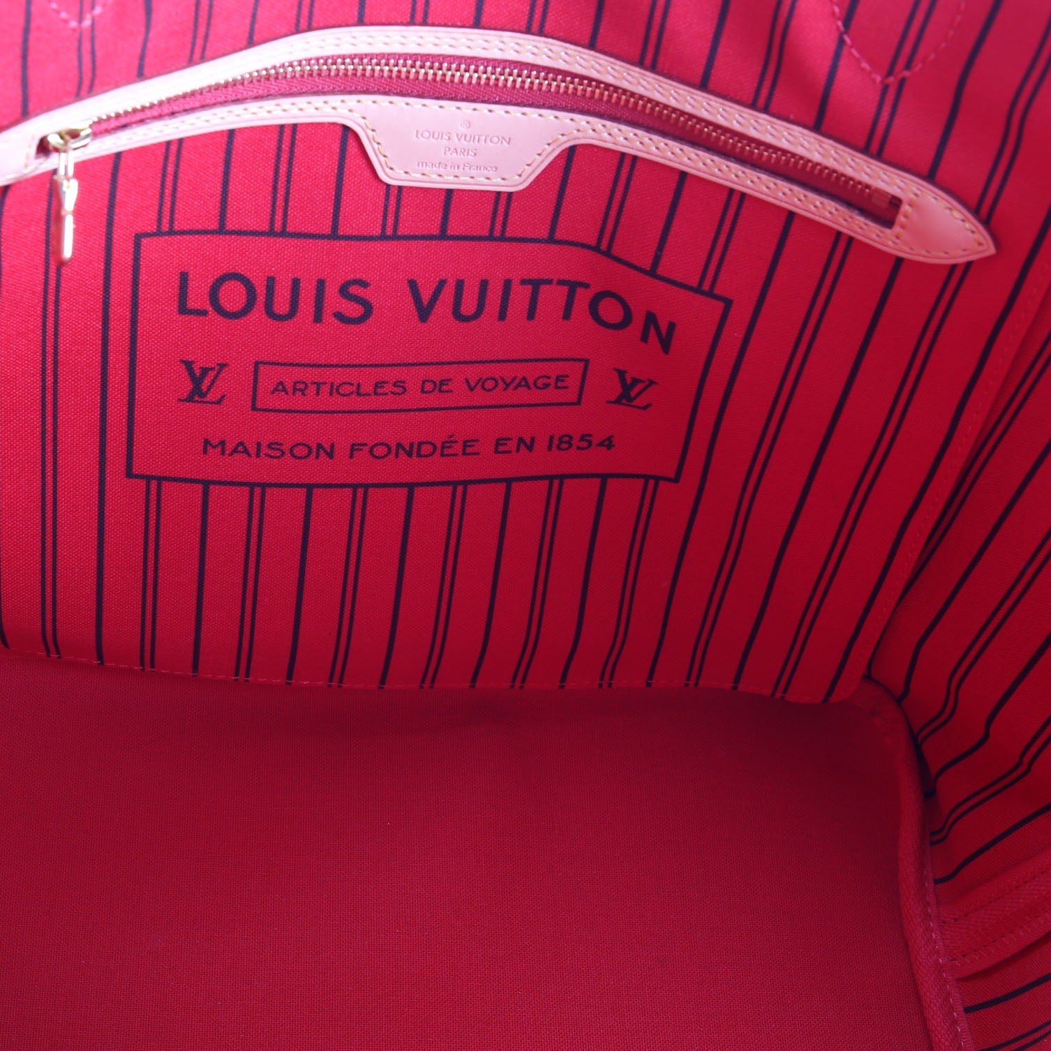 Neverfull MM Monogram Red