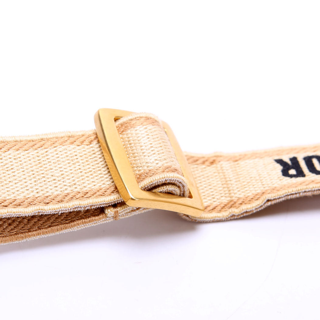 Book Tote Small With Strap Oblique Raffia/Calfskin Tan