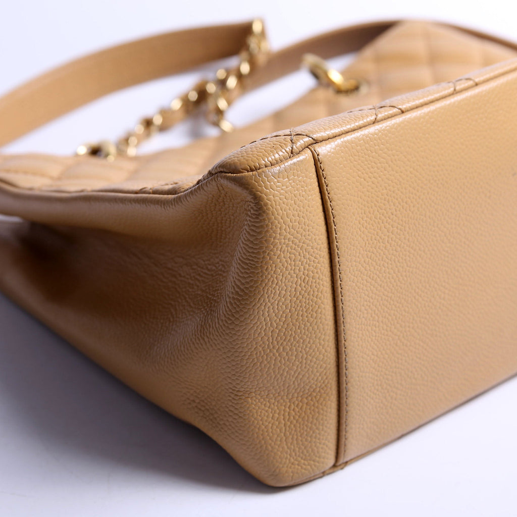 Grand Shopping Tote Caviar Tan