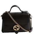 510302 Medium interlock Satchel Black