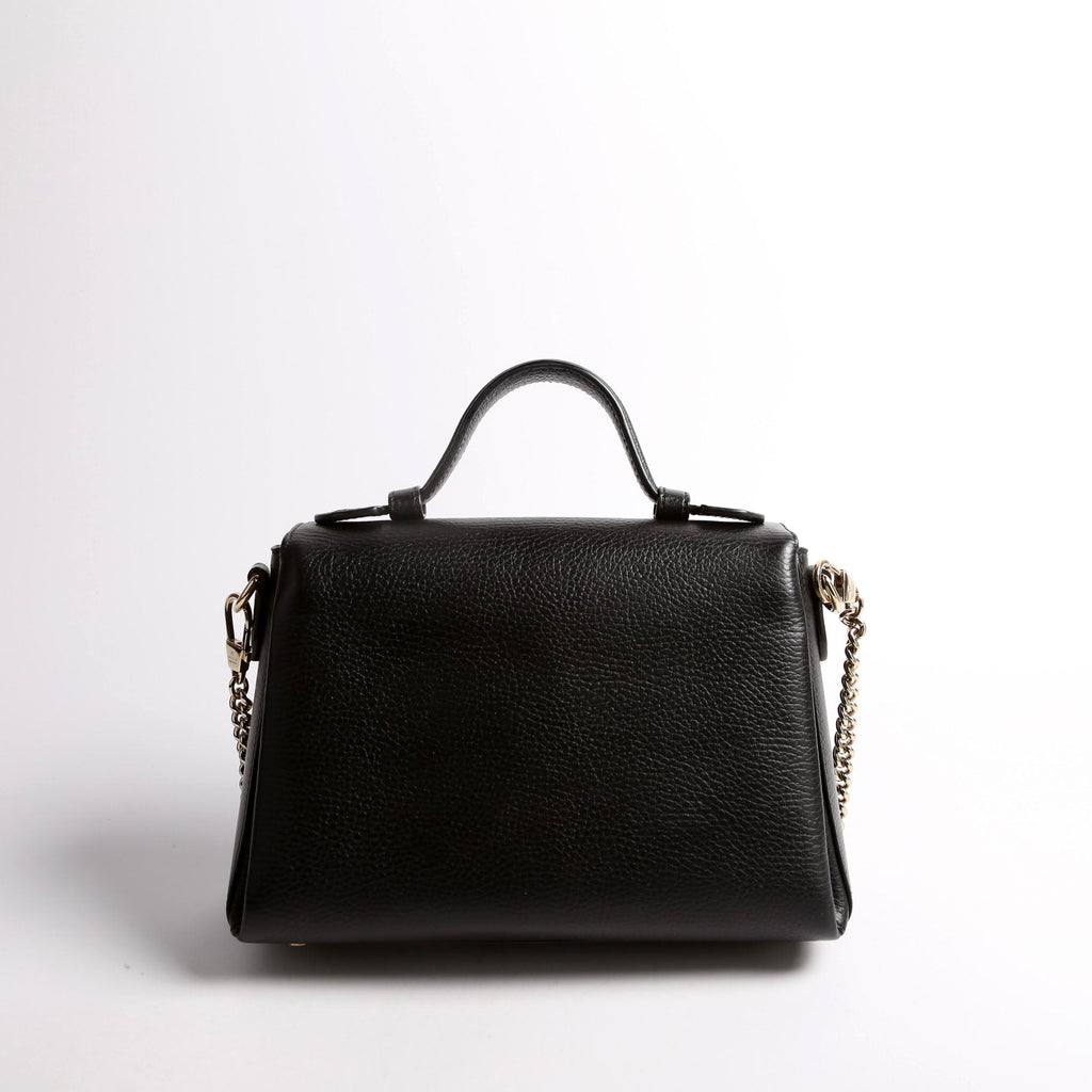 510302 Medium interlock Satchel Black