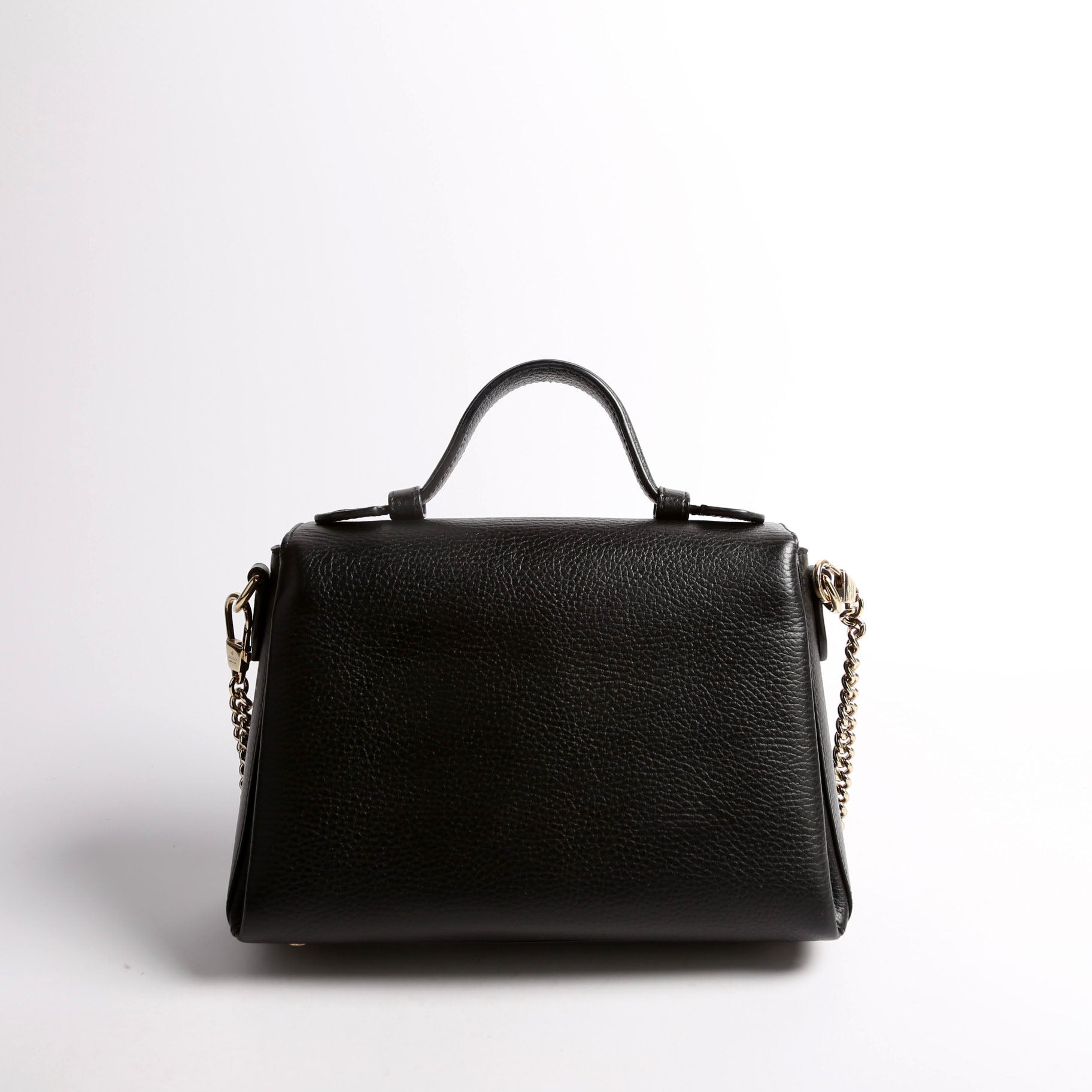 510302 Medium interlock Satchel Black