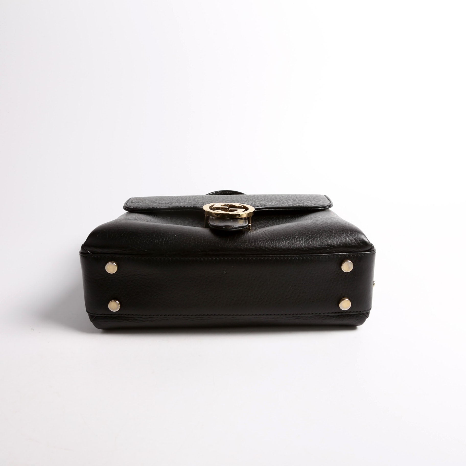510302 Medium interlock Satchel Black
