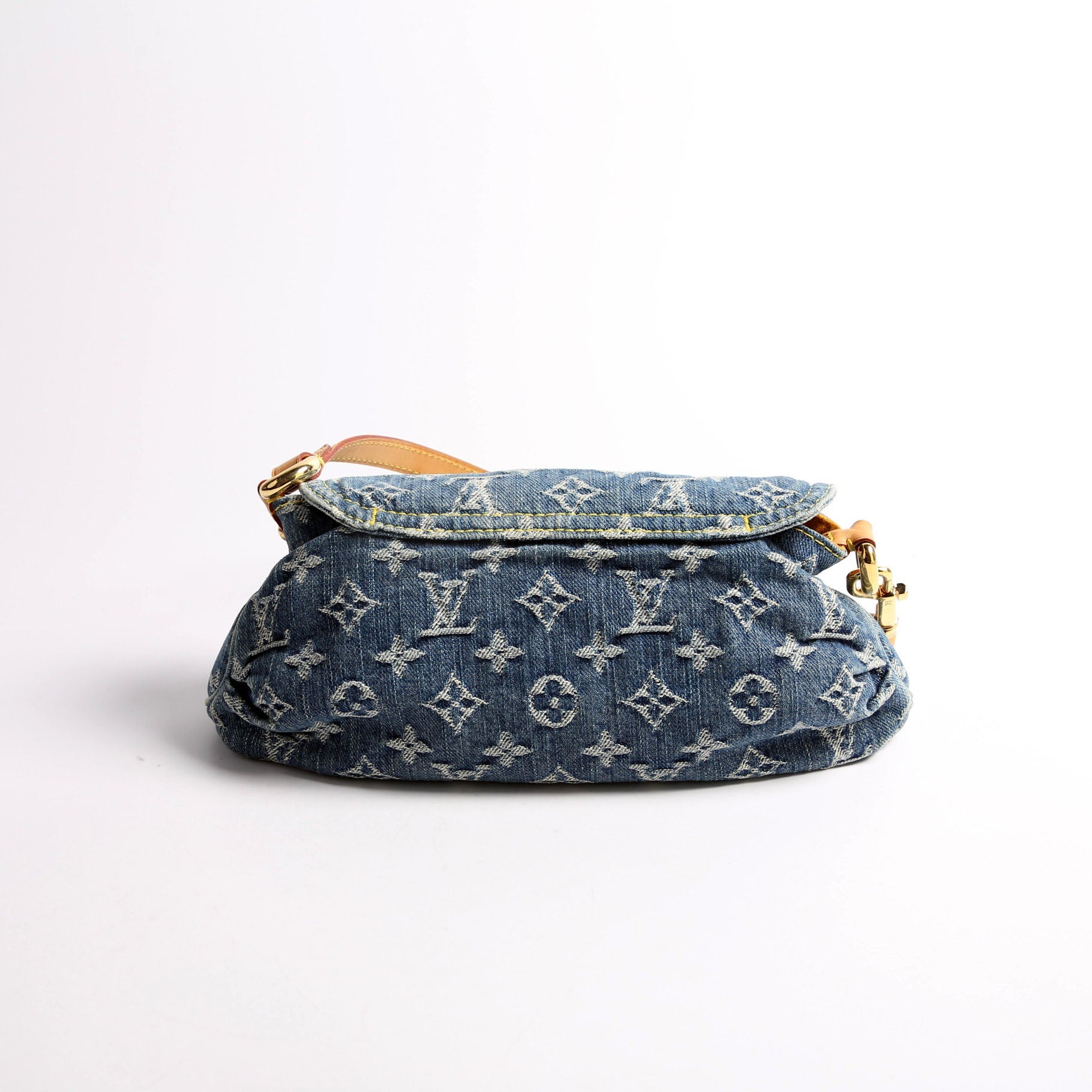 Mini Pleaty Denim Monogram
