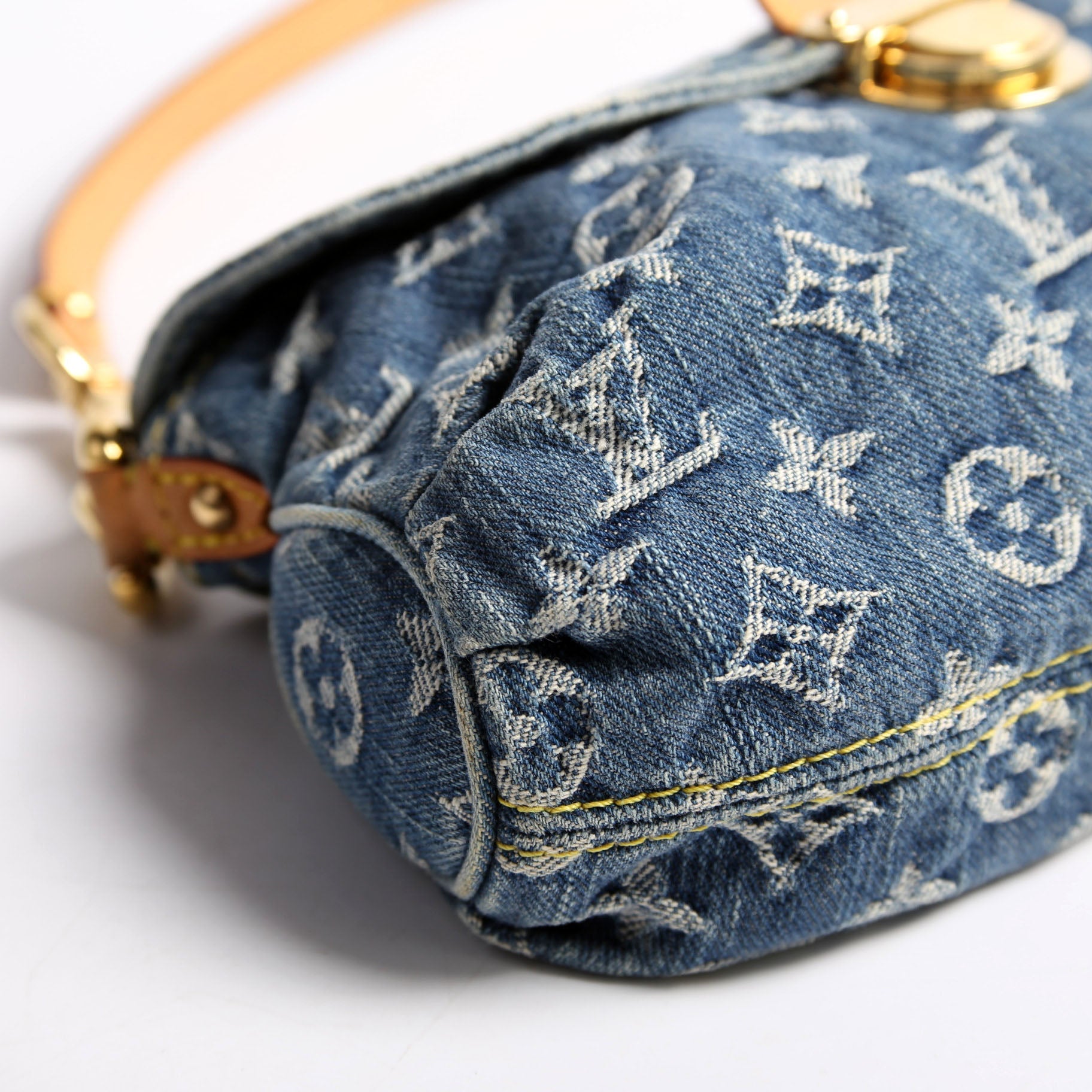 Mini Pleaty Denim Monogram