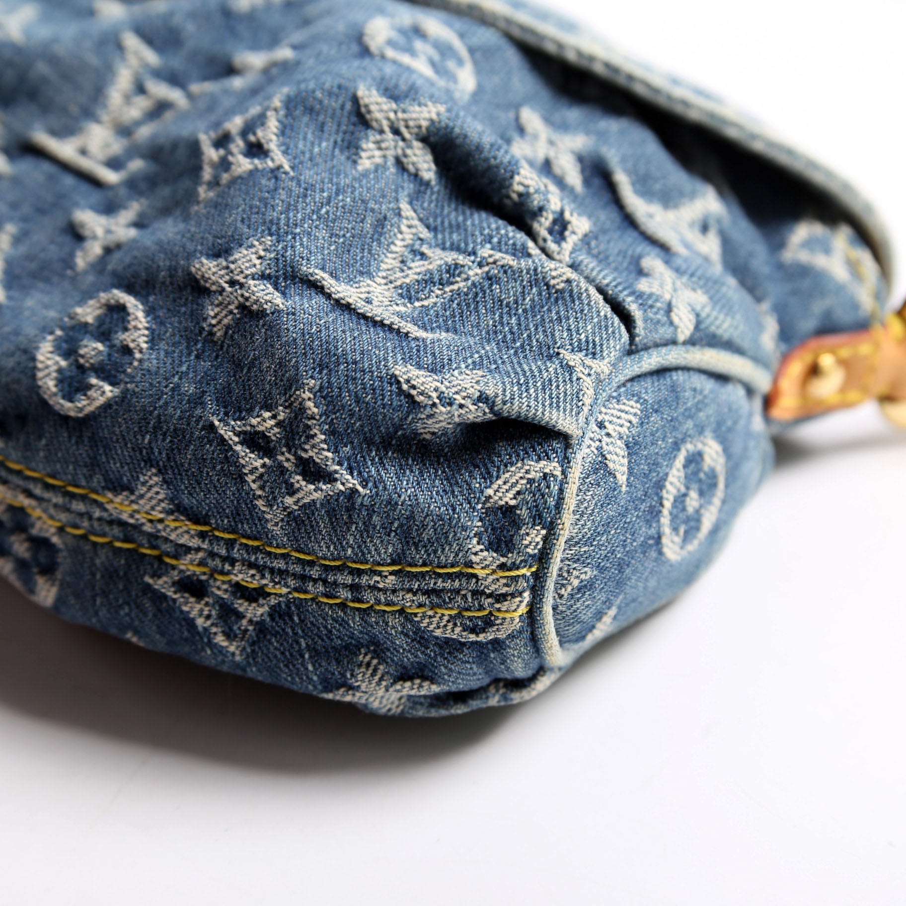 Mini Pleaty Denim Monogram