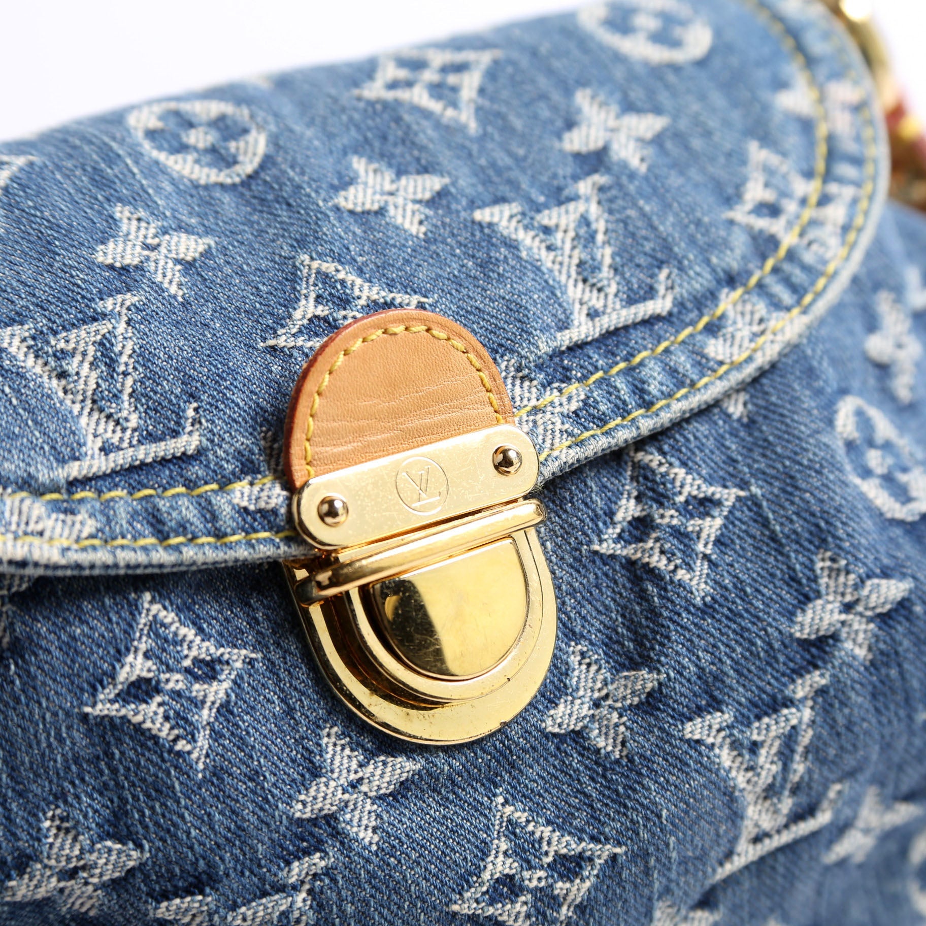 Mini Pleaty Denim Monogram