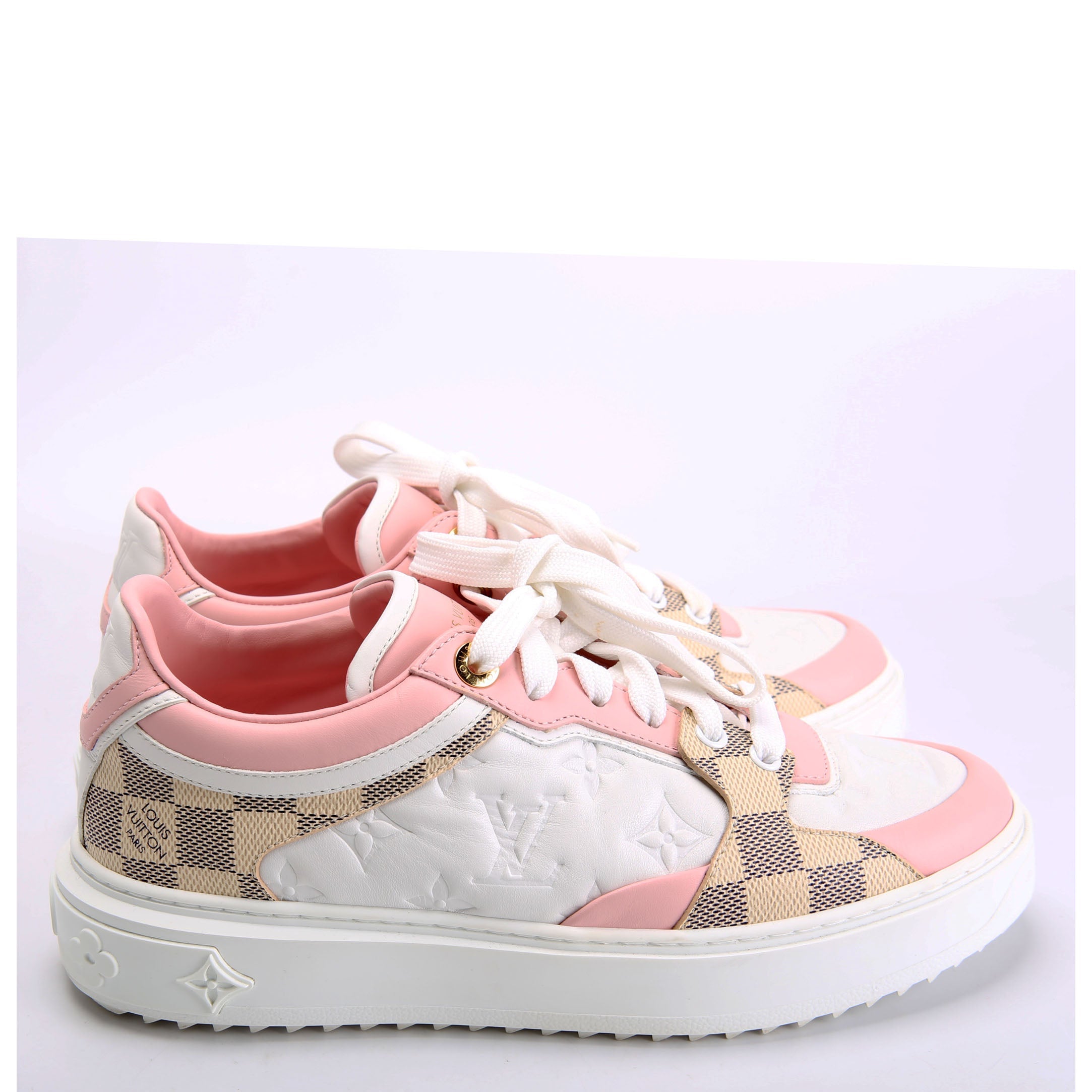 Timeout Sneakers Size 38.5 White/Pink