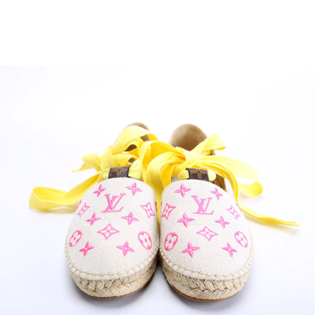 Starboard Flat Espadrilles Size 38 Beige/Pink