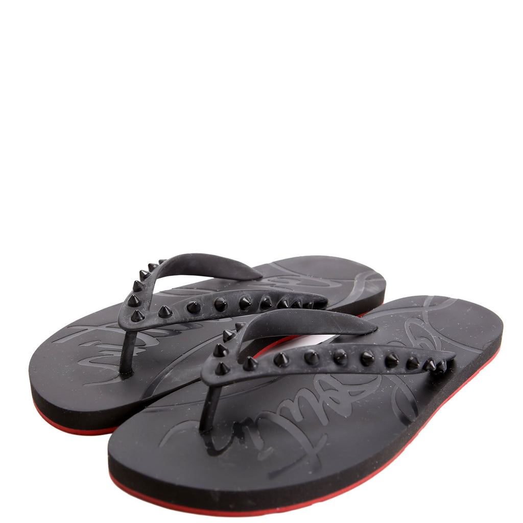 Loubi Flip Spikes Donna Flats Size 39 Black