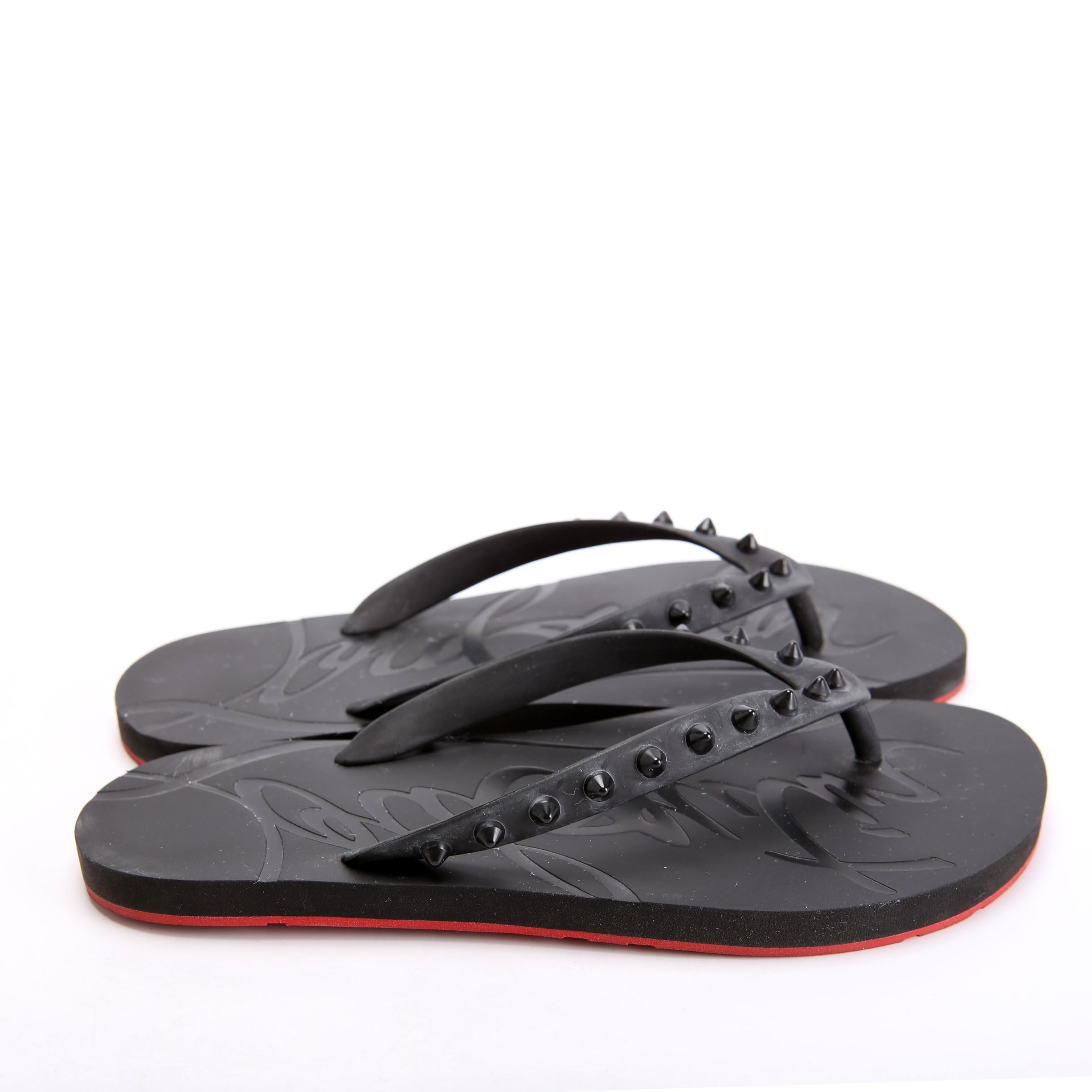 Loubi Flip Spikes Donna Flats Size 39 Black