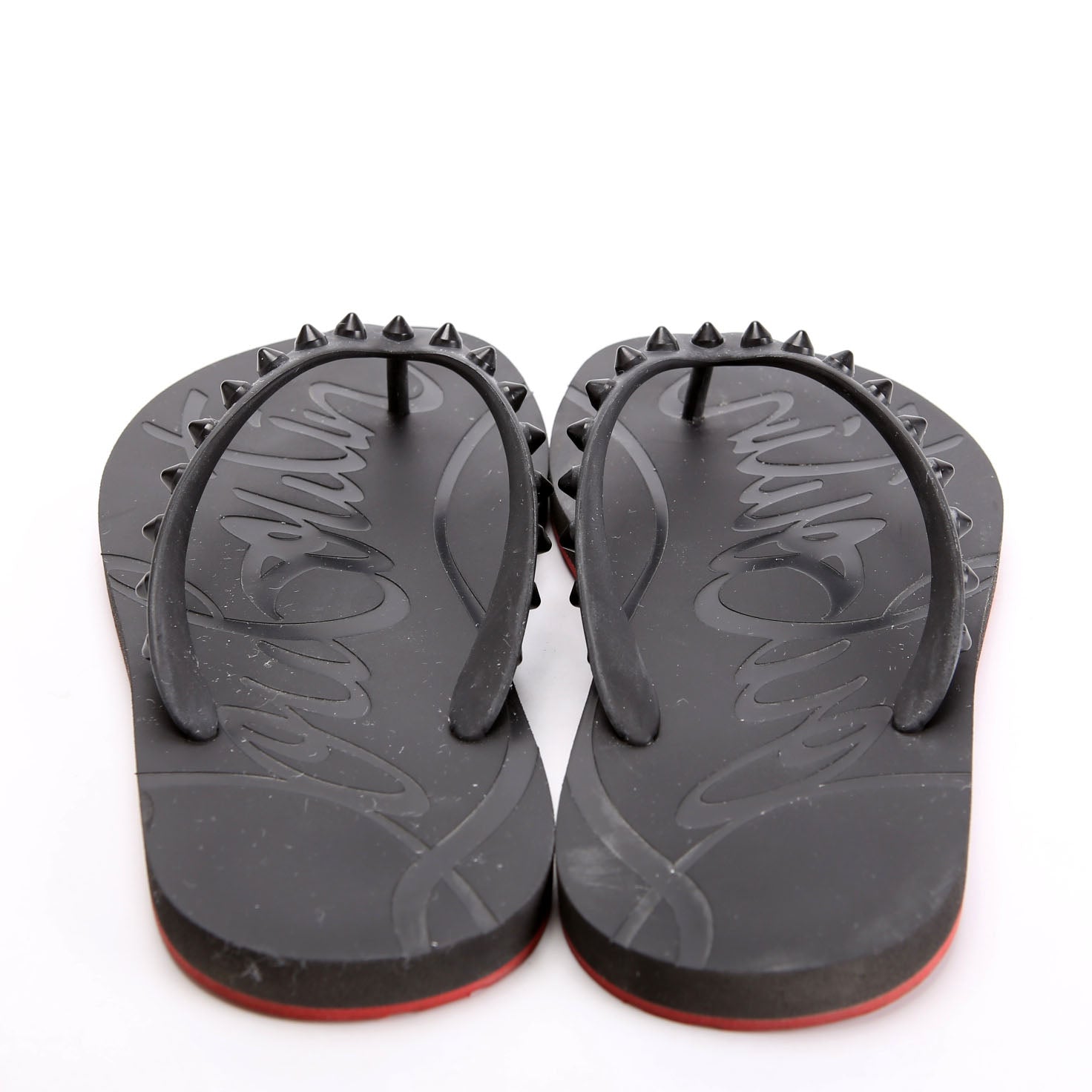 Loubi Flip Spikes Donna Flats Size 39 Black