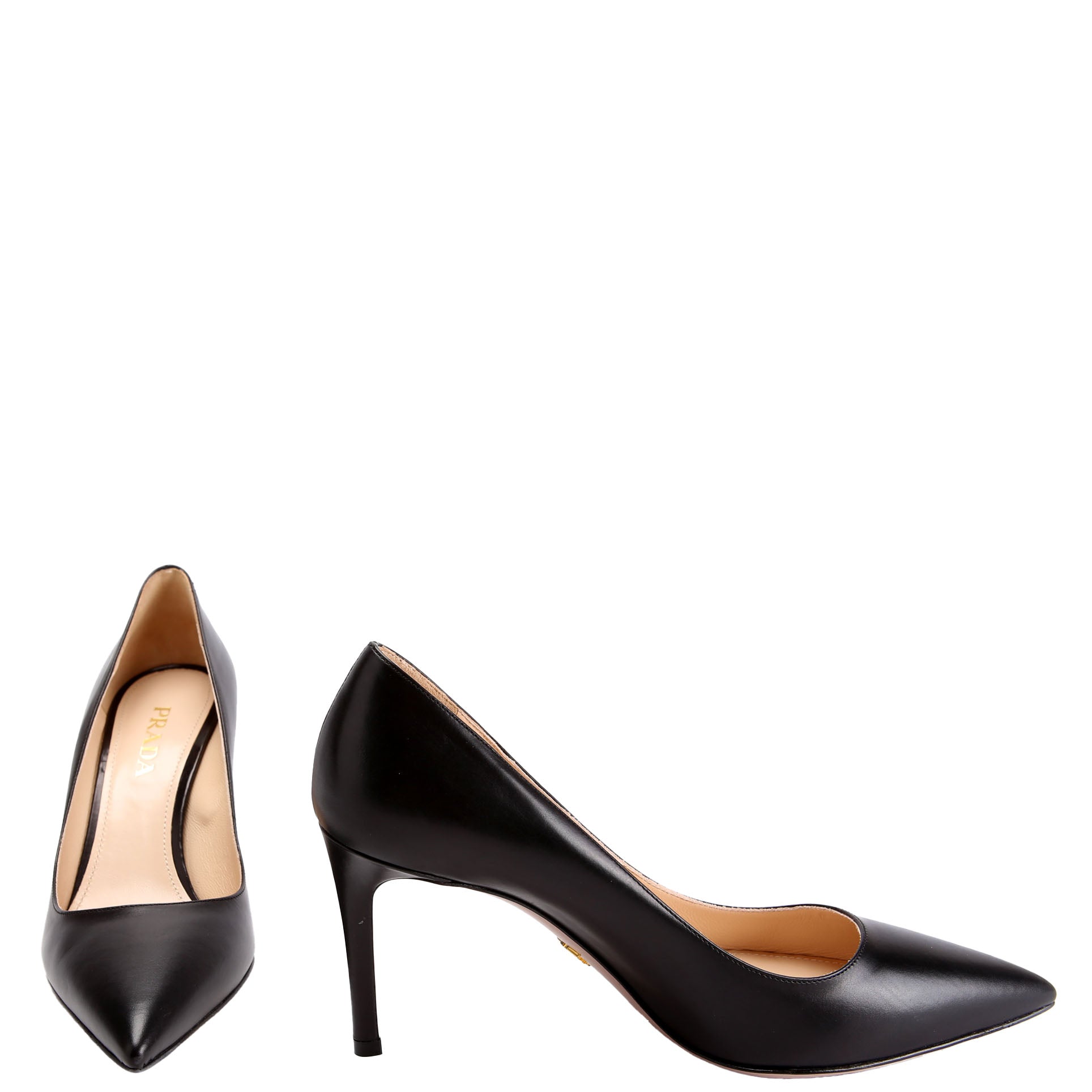 Pointed Toe Pumps Size 37.5 Black