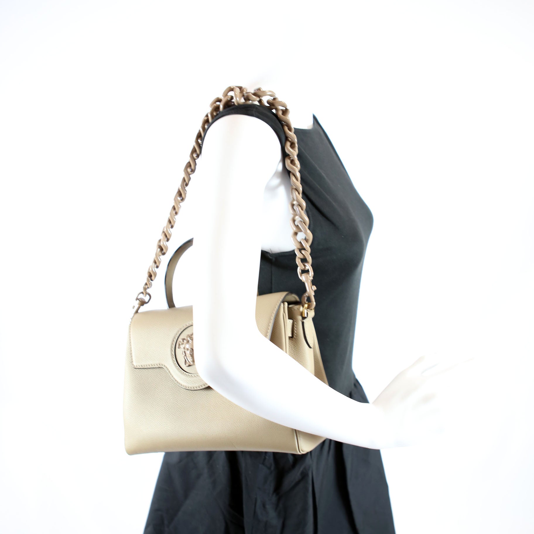 DBFI039 La Medusa Handbag Taupe