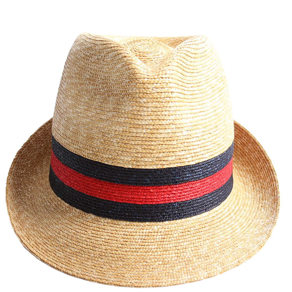 434760 Woven Straw Web Fedora Size Medium 57 cm