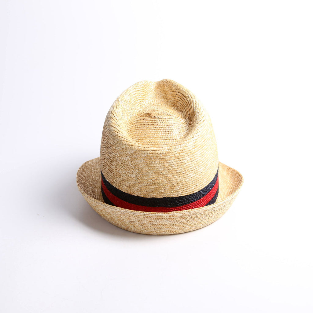 434760 Woven Straw Web Fedora Size Medium 57 cm