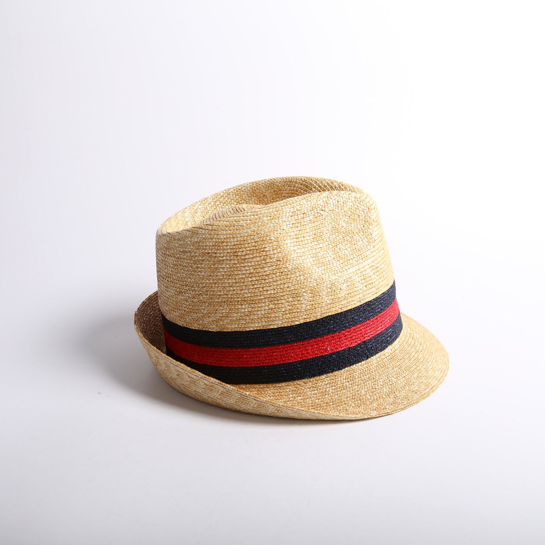 434760 Woven Straw Web Fedora Size Medium 57 cm