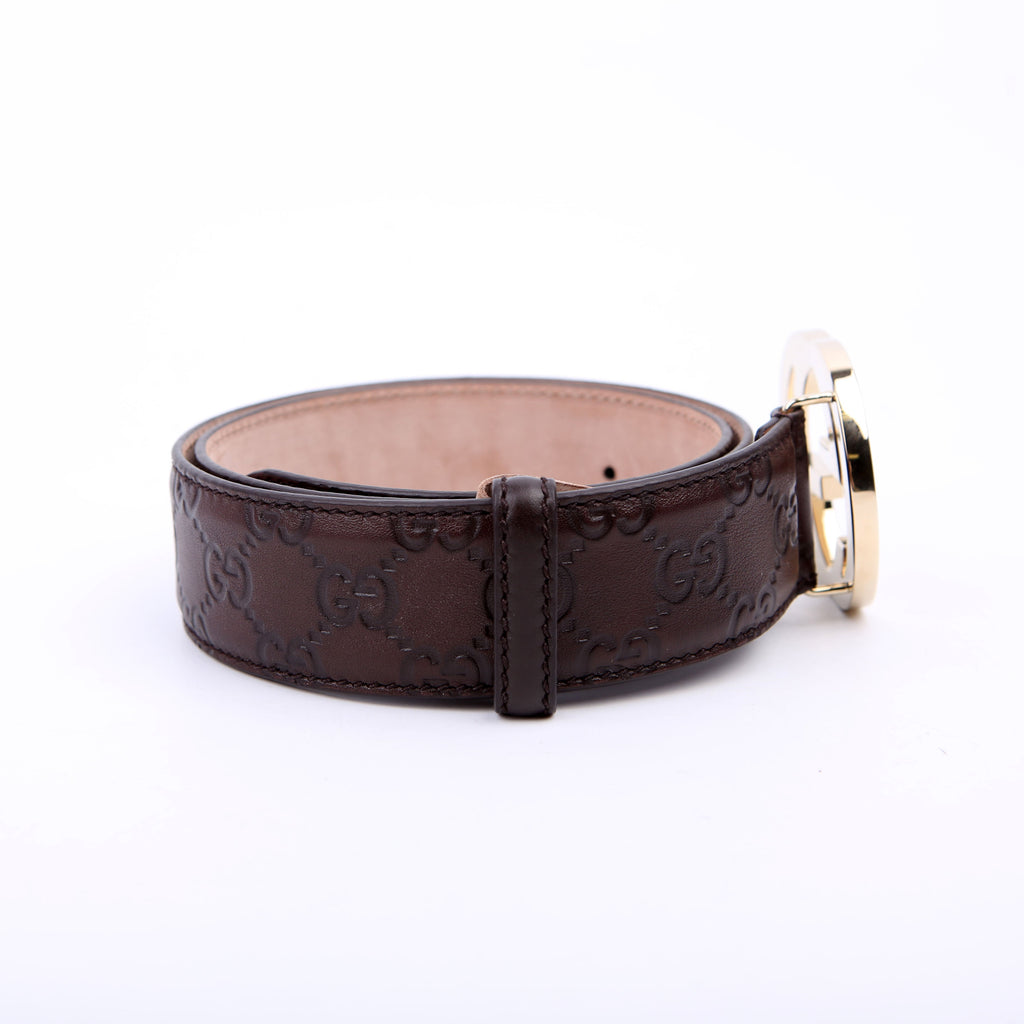 Gucci 114876 Interlocking Leather Size 80/32