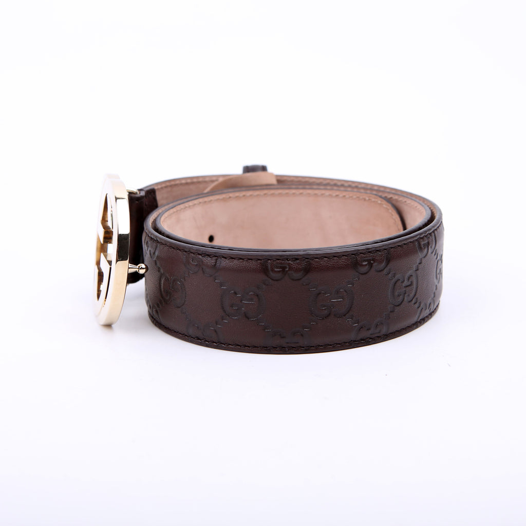 Gucci 114876 Interlocking Leather Size 80/32