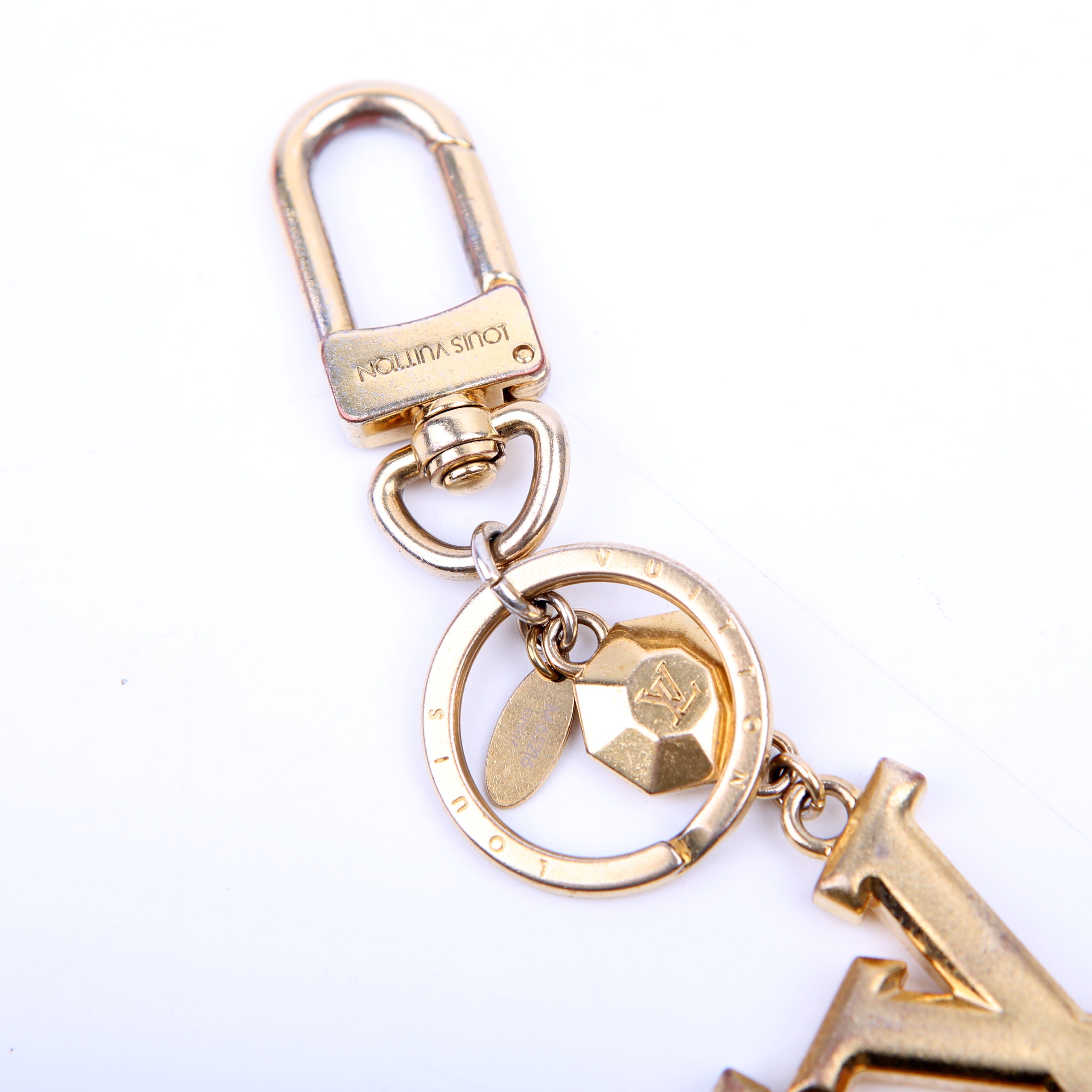 Facettes Bag Charm Gold