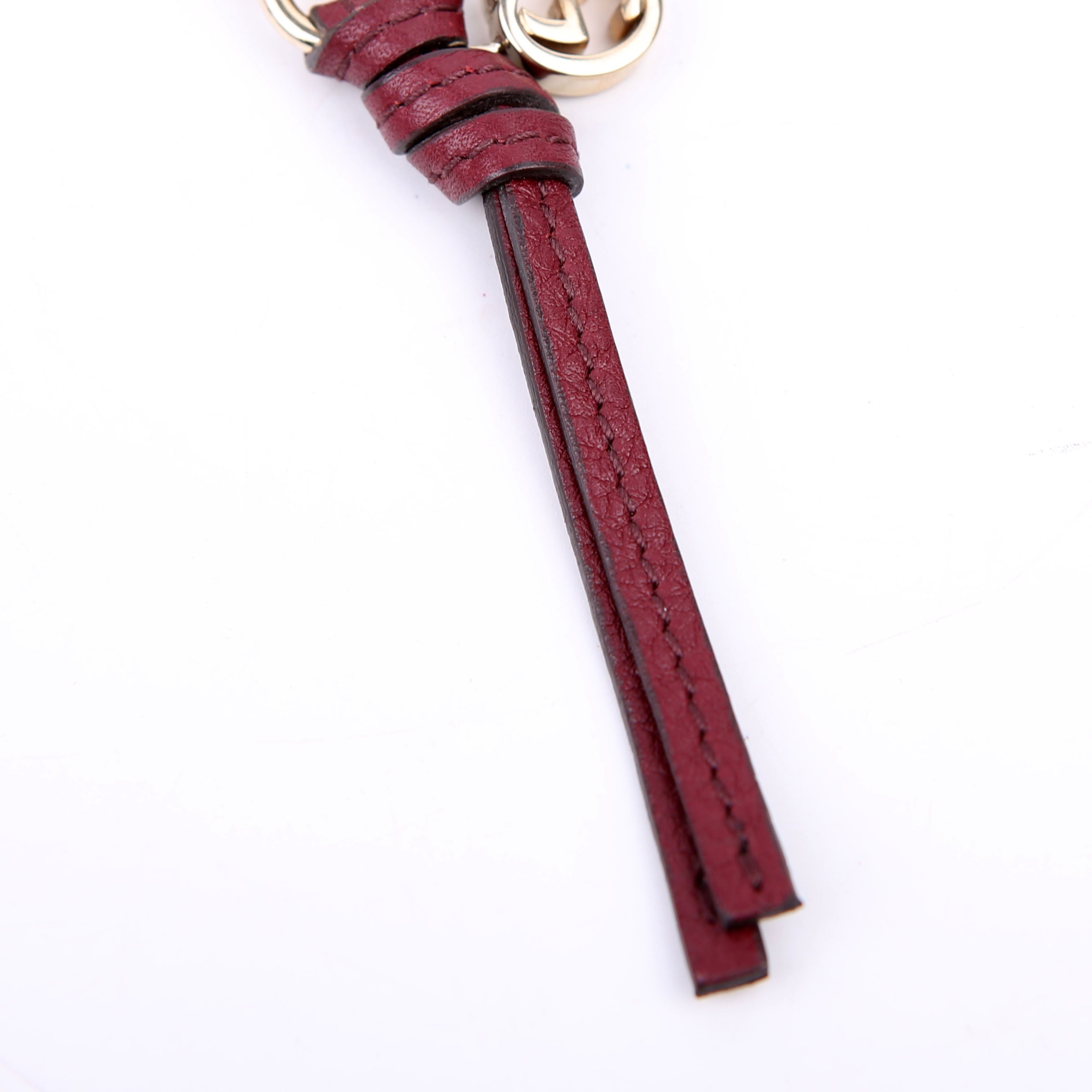 Interlocking GG Leather Keychain