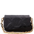 Wallet On Strap Bubblegram Black