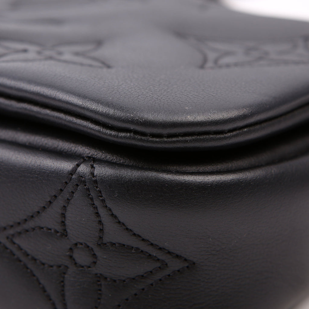 Wallet On Strap Bubblegram Black