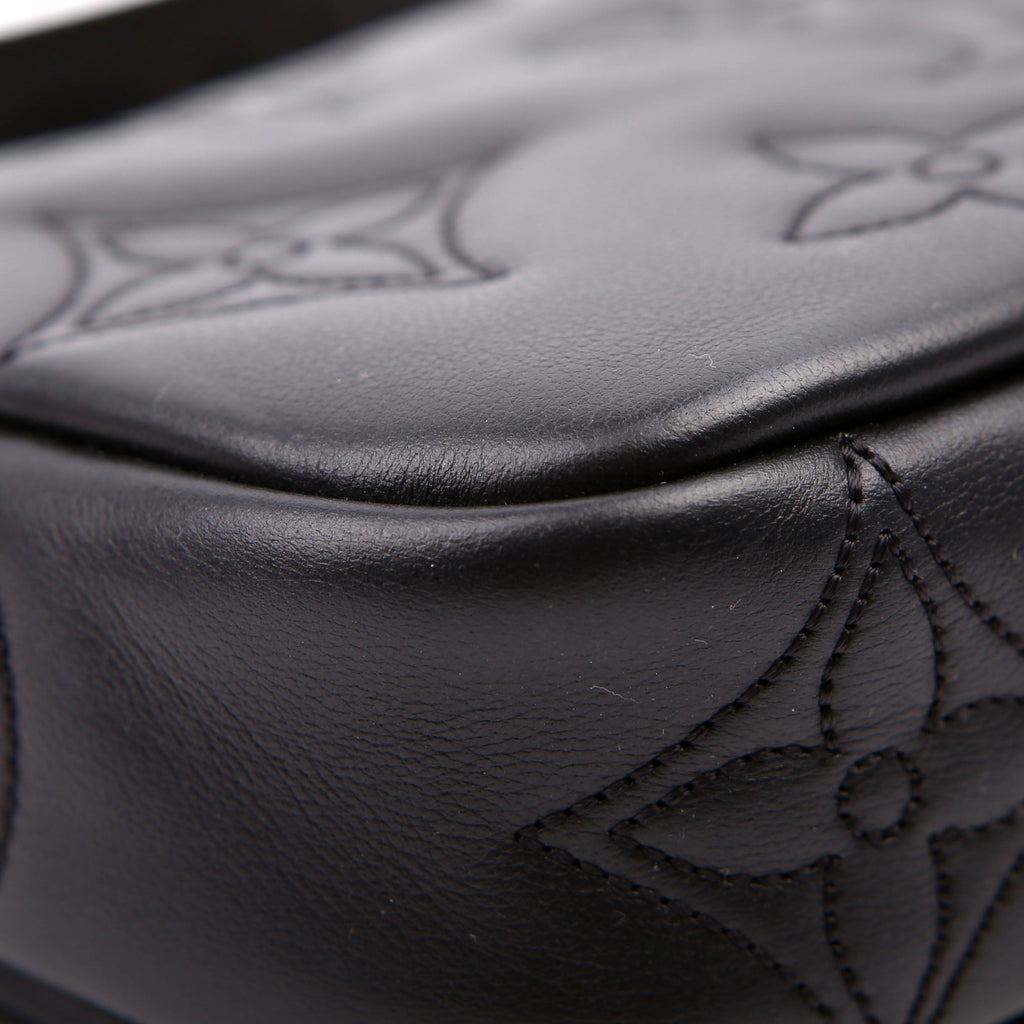 Wallet On Strap Bubblegram Black