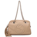 308983 Soho Chain Shoulder Bag Taupe