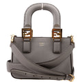 8BH376 Selleria Mini Top Handle Tote Grey