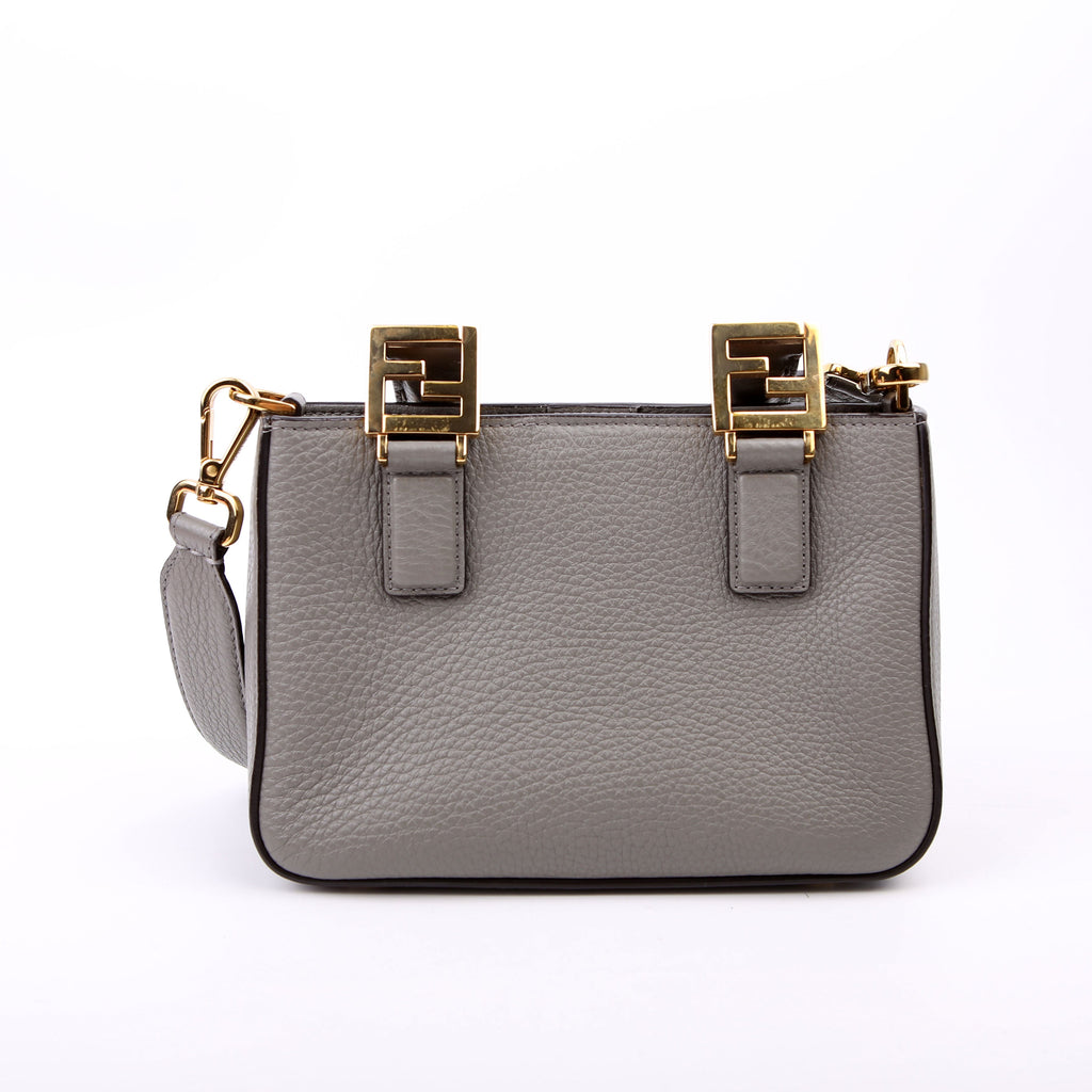 8BH376 Selleria Mini Top Handle Tote Grey