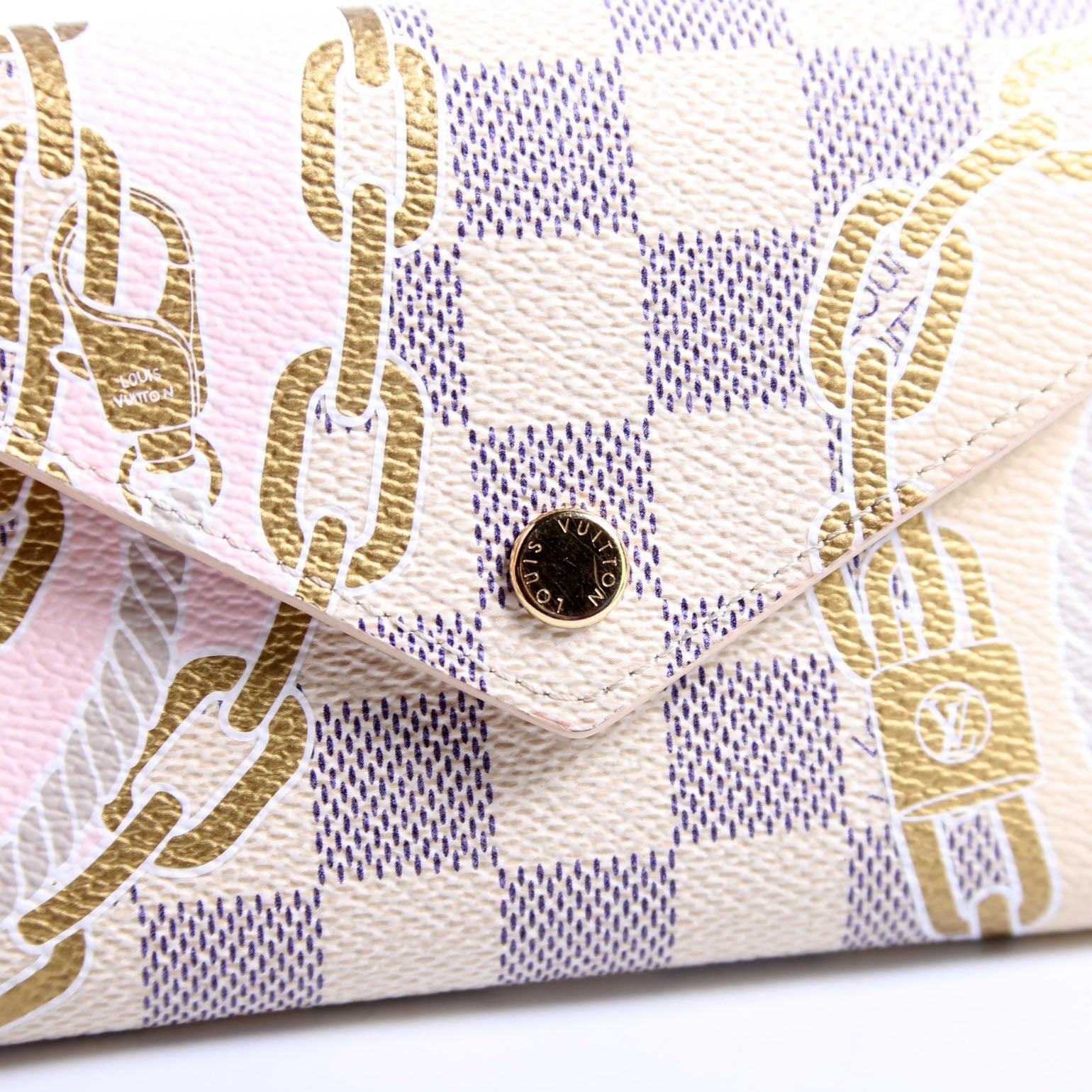Victorine Nautical Damier Azur