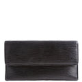 Porte Tresor International Wallet Epi Black