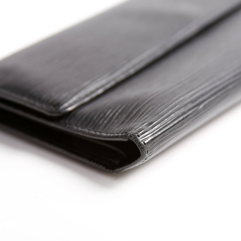 Porte Tresor International Wallet Epi Black