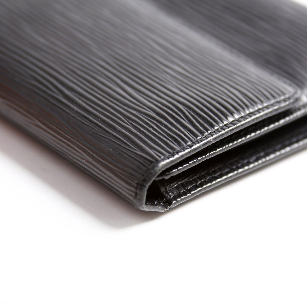 Porte Tresor International Wallet Epi Black