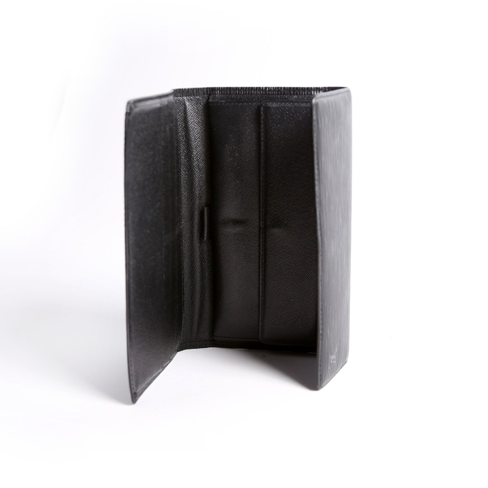 Porte Tresor International Wallet Epi Black
