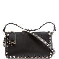 Rockstud Zip-Up Bag Black