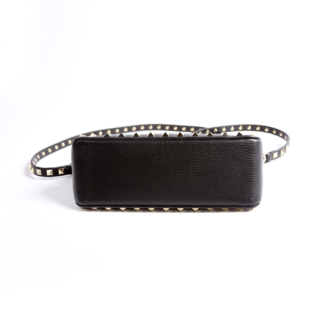 Rockstud Zip-Up Bag Black