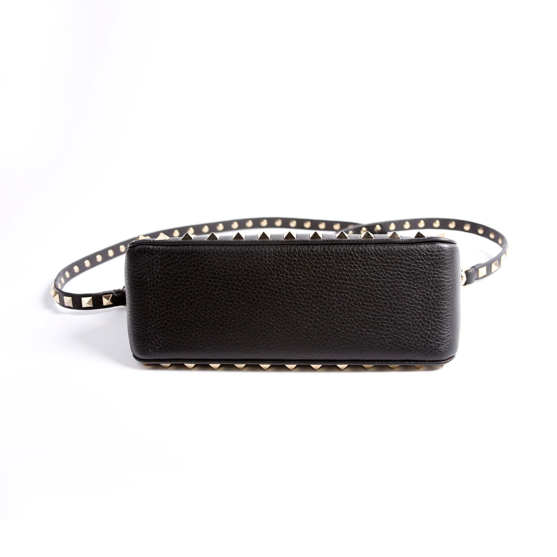 Rockstud Zip-Up Bag Black
